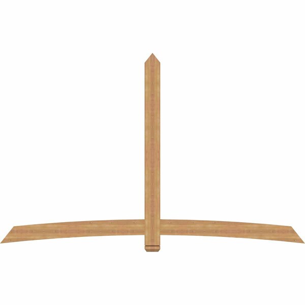 Ekena Millwork Bellingham Timber Gable Bracket, Western Red Cedar, 108"W x 68"H x 1 1/2"D x 5 1/2"F, 15/12 Pitch GBW108X68X0206BEL00SWR - main